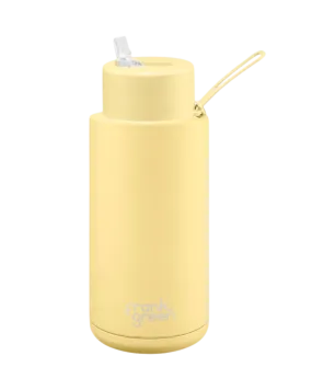 Frank Green 34Oz Reusable Bottle W/ Straw Lid - Buttermilk