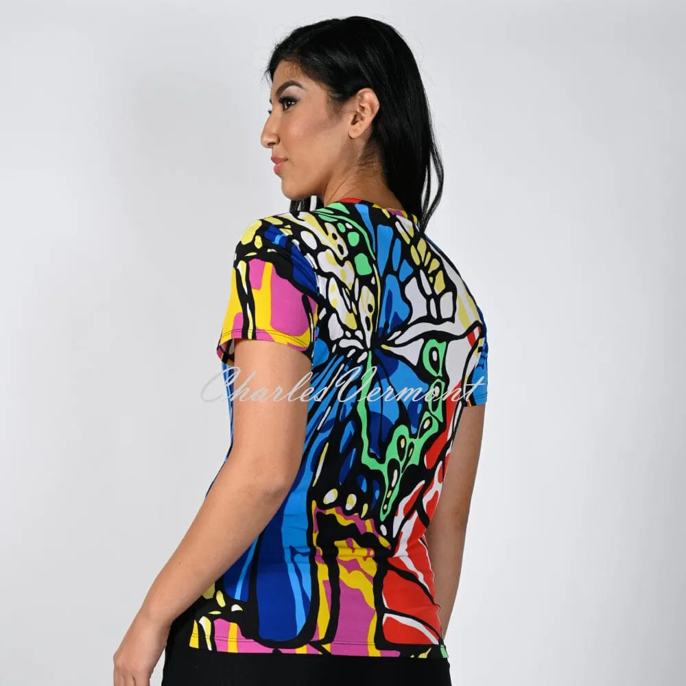 Frank Lyman Abstract Print Top - Style 231276