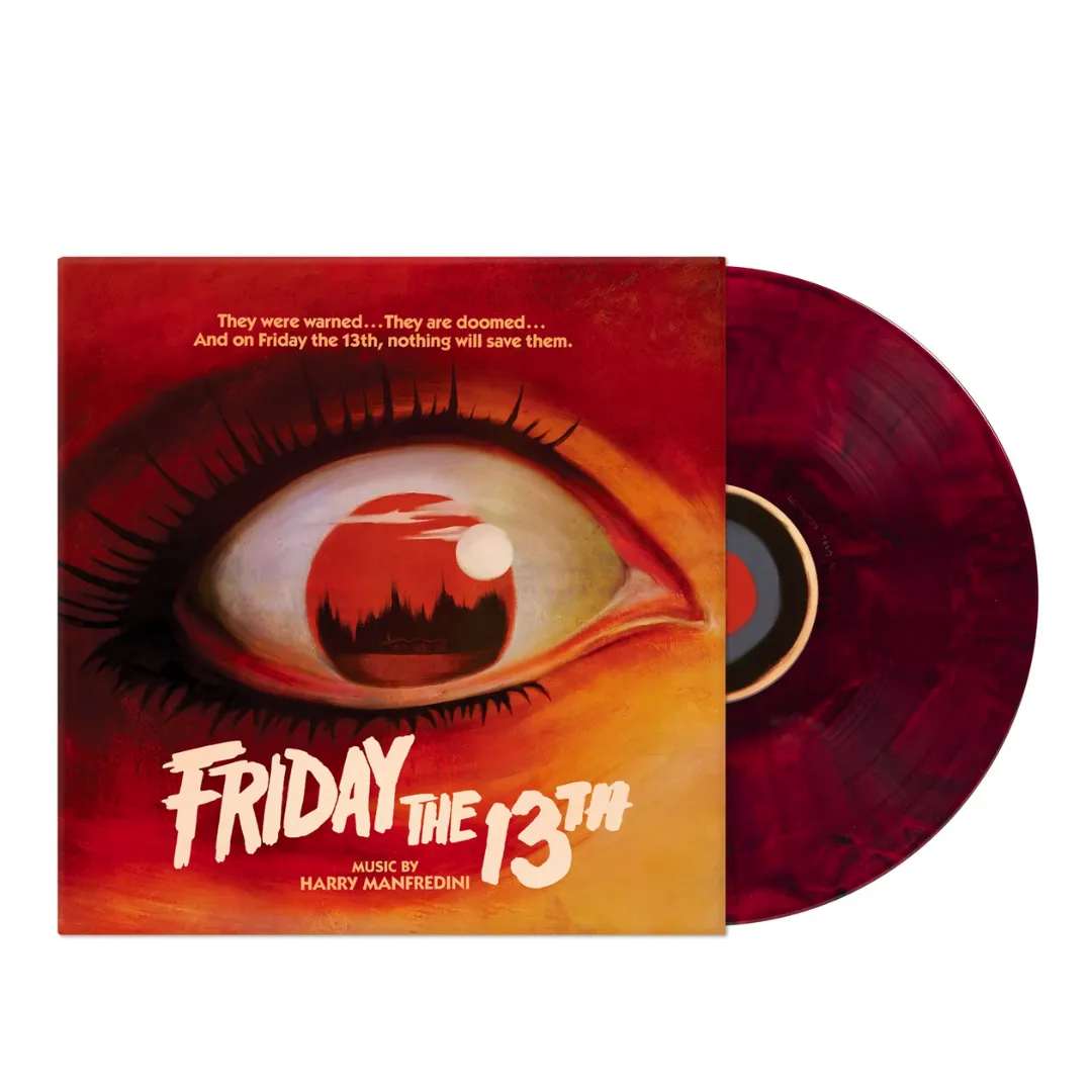 FRIDAY THE 13TH SOUNDTRACK LP (Blood Red & Black Vinyl, Music by Harry Manfredini)