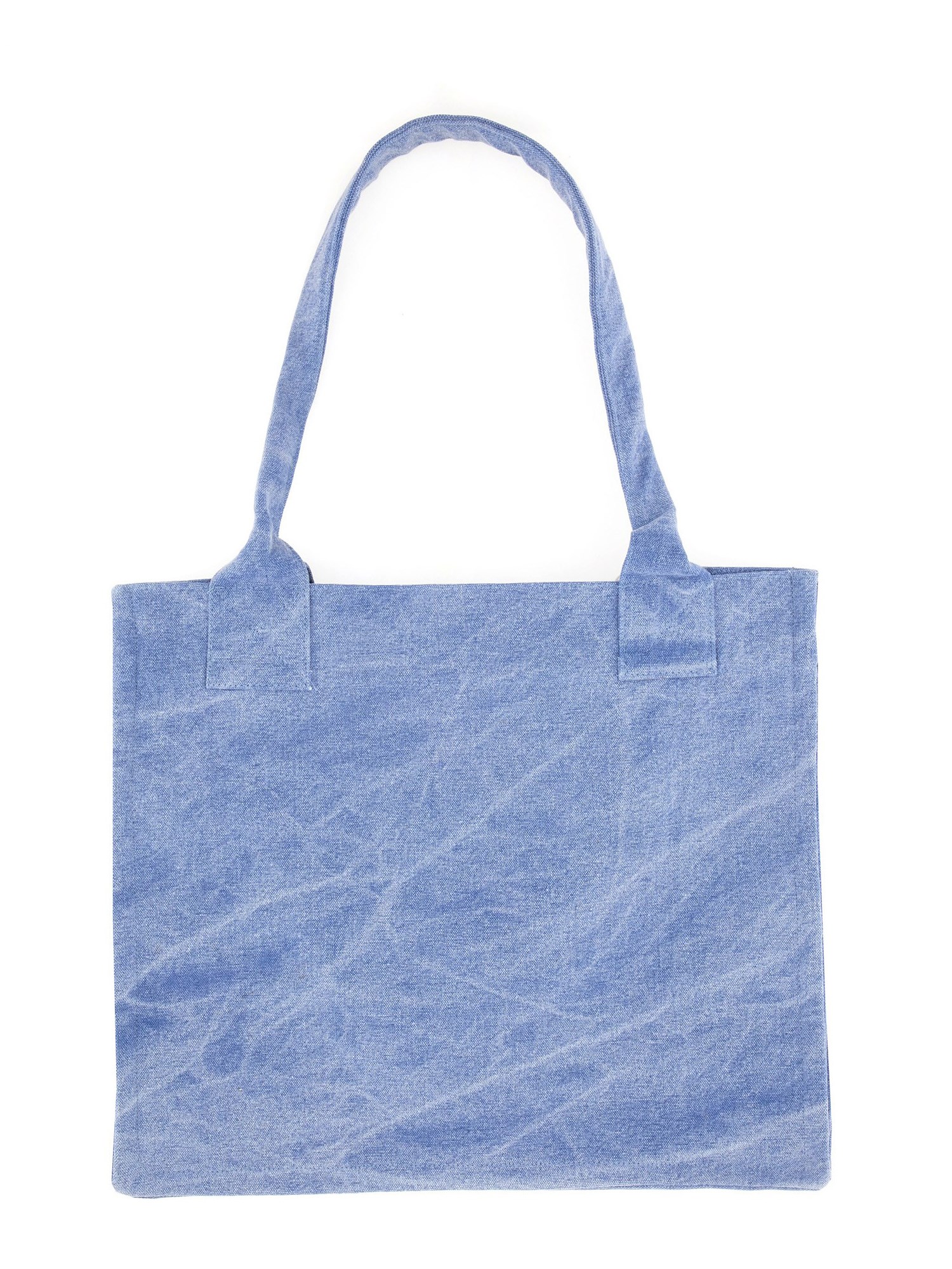 GANNI    LARGE COTTON CANVAS LOGO SHOPPER BAG