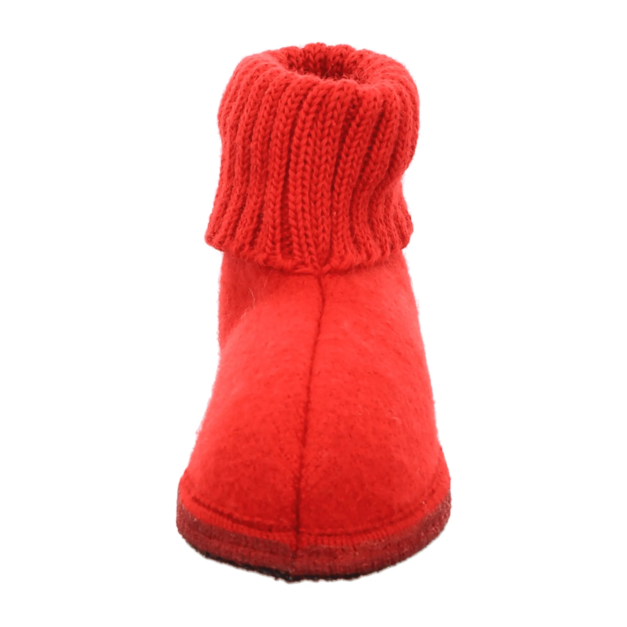 Haflinger Karl Women's Slippers - Cozy & Stylish Red Wool House Shoes