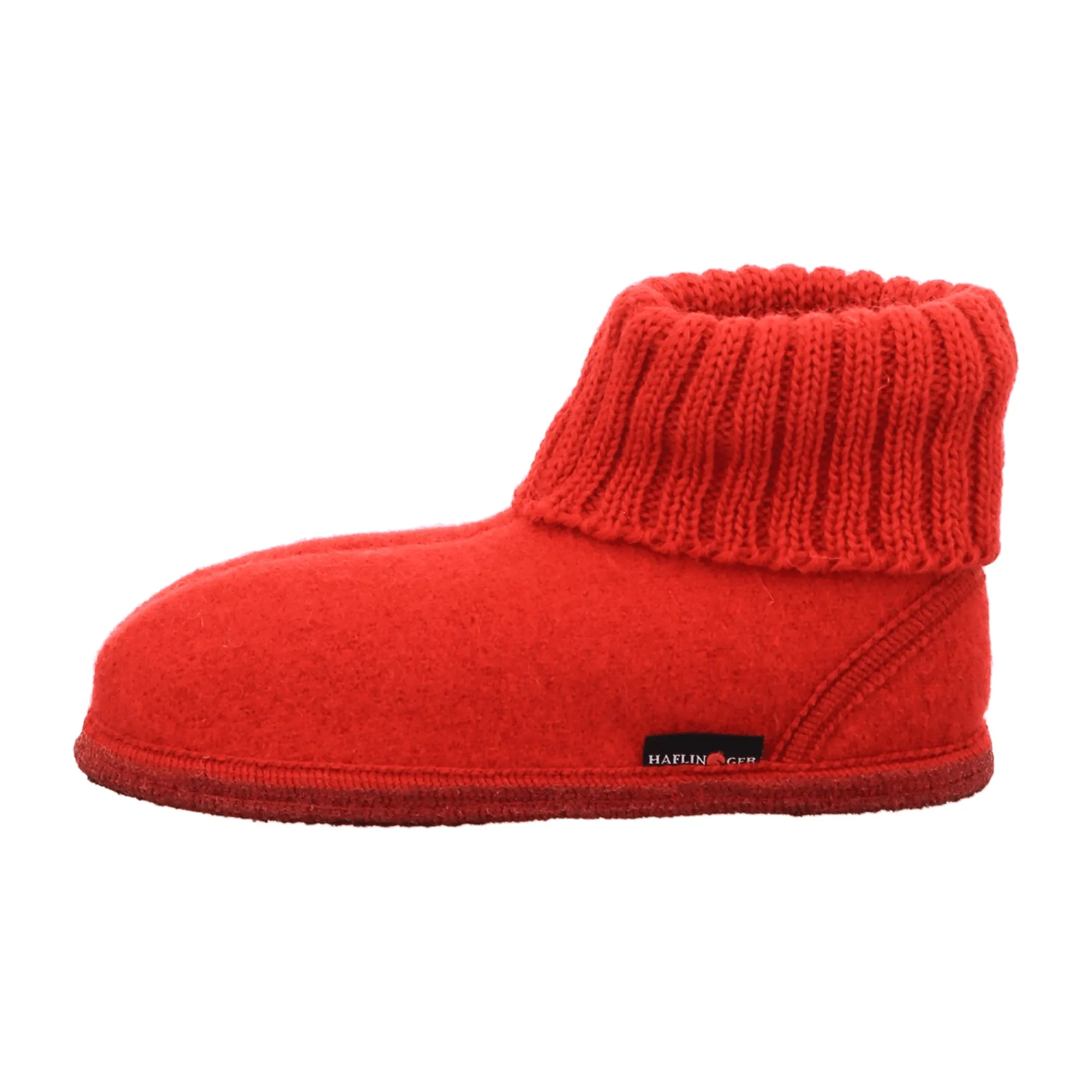 Haflinger Karl Women's Slippers - Cozy & Stylish Red Wool House Shoes