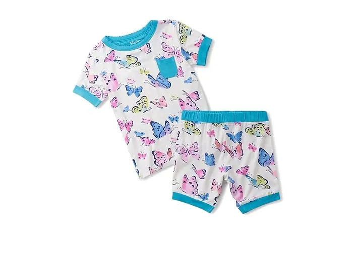 Hatley Kids Big Butterflies Bamboo Short Pajama Set (Toddler/Little Kid/Big Kid)