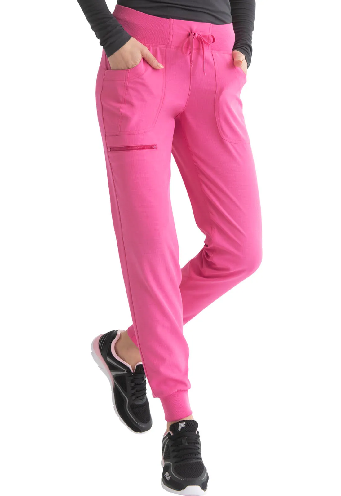 HeartSoul The Jogger Low Rise Tapered Leg Pants Pink Party