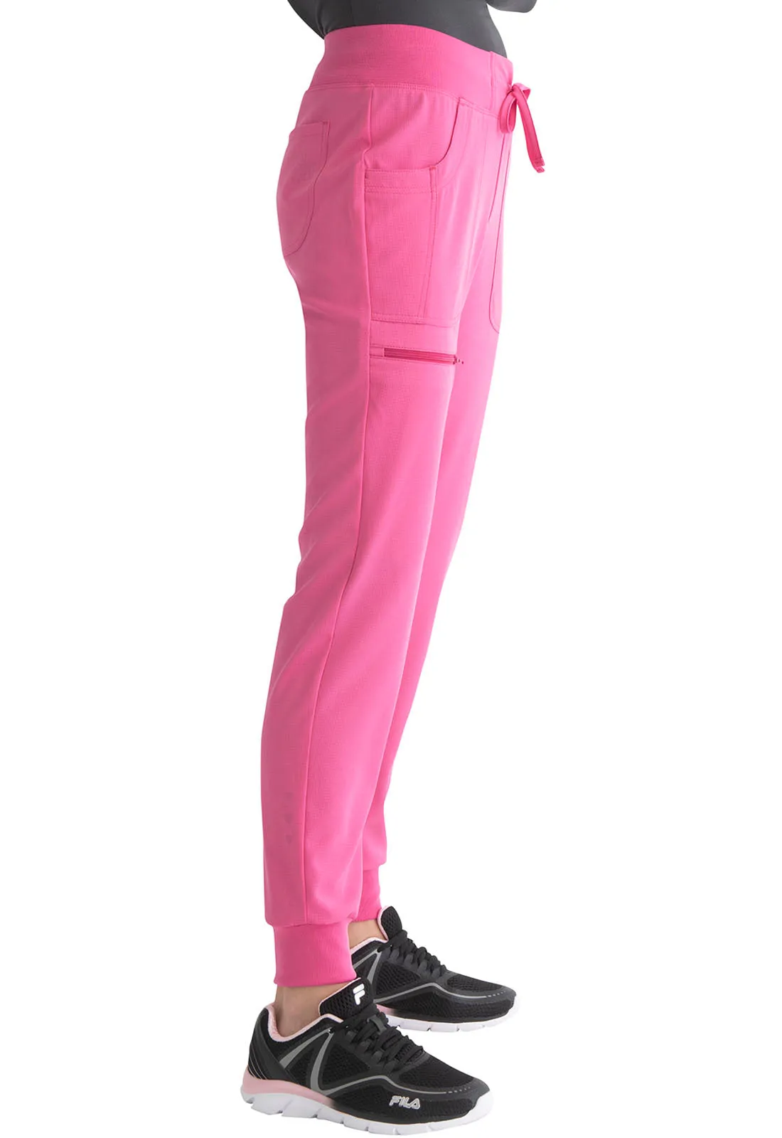 HeartSoul The Jogger Low Rise Tapered Leg Pants Pink Party