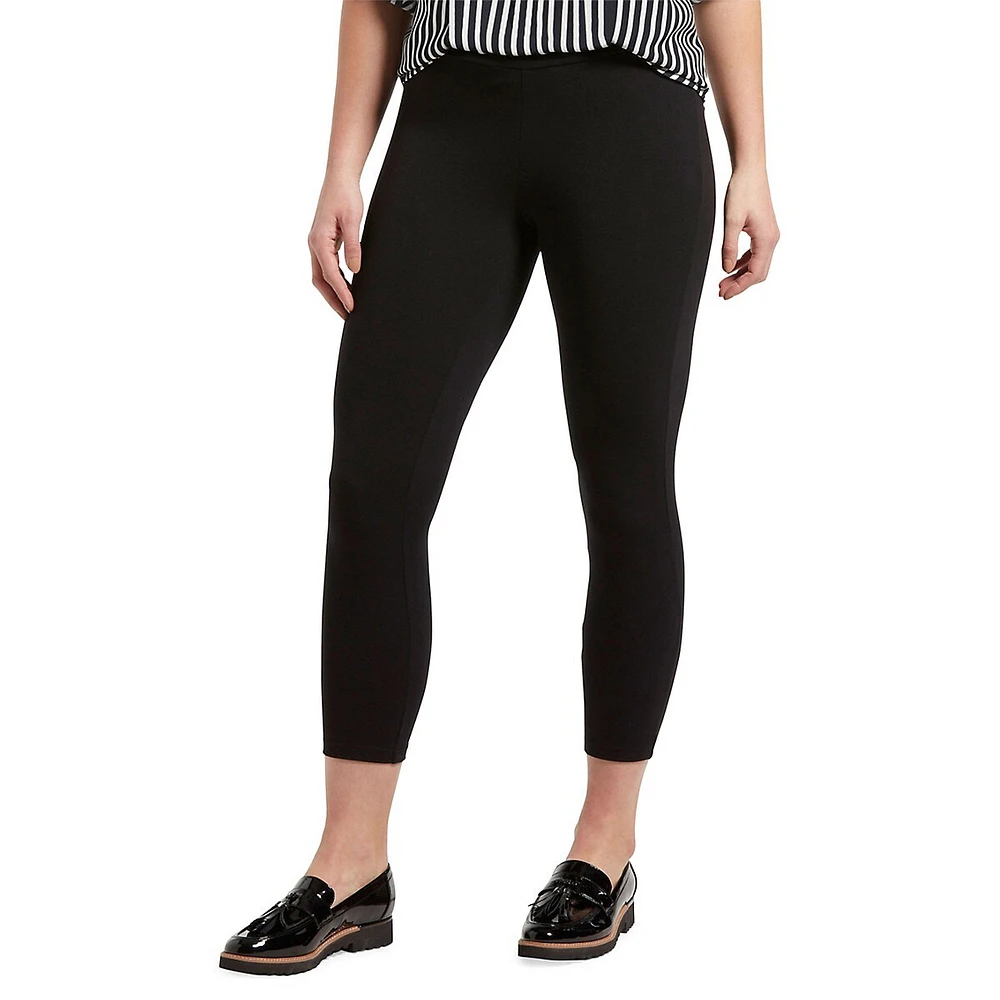 HUE Wide Waistband Blackout Capris