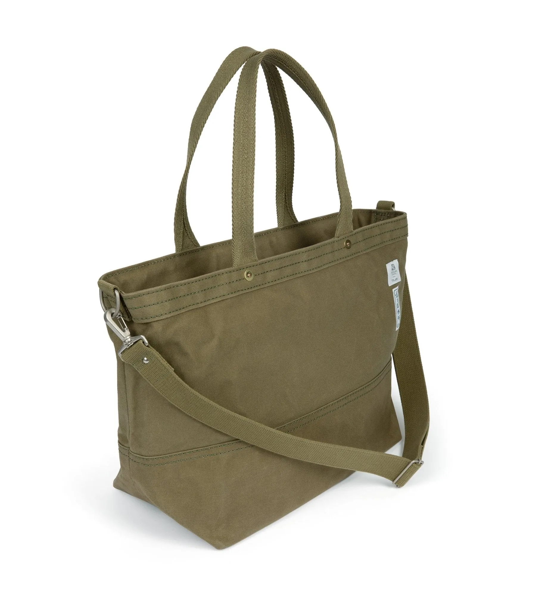 Ichizawa Hanpu for Trunk Zip Tote Bag: Olive