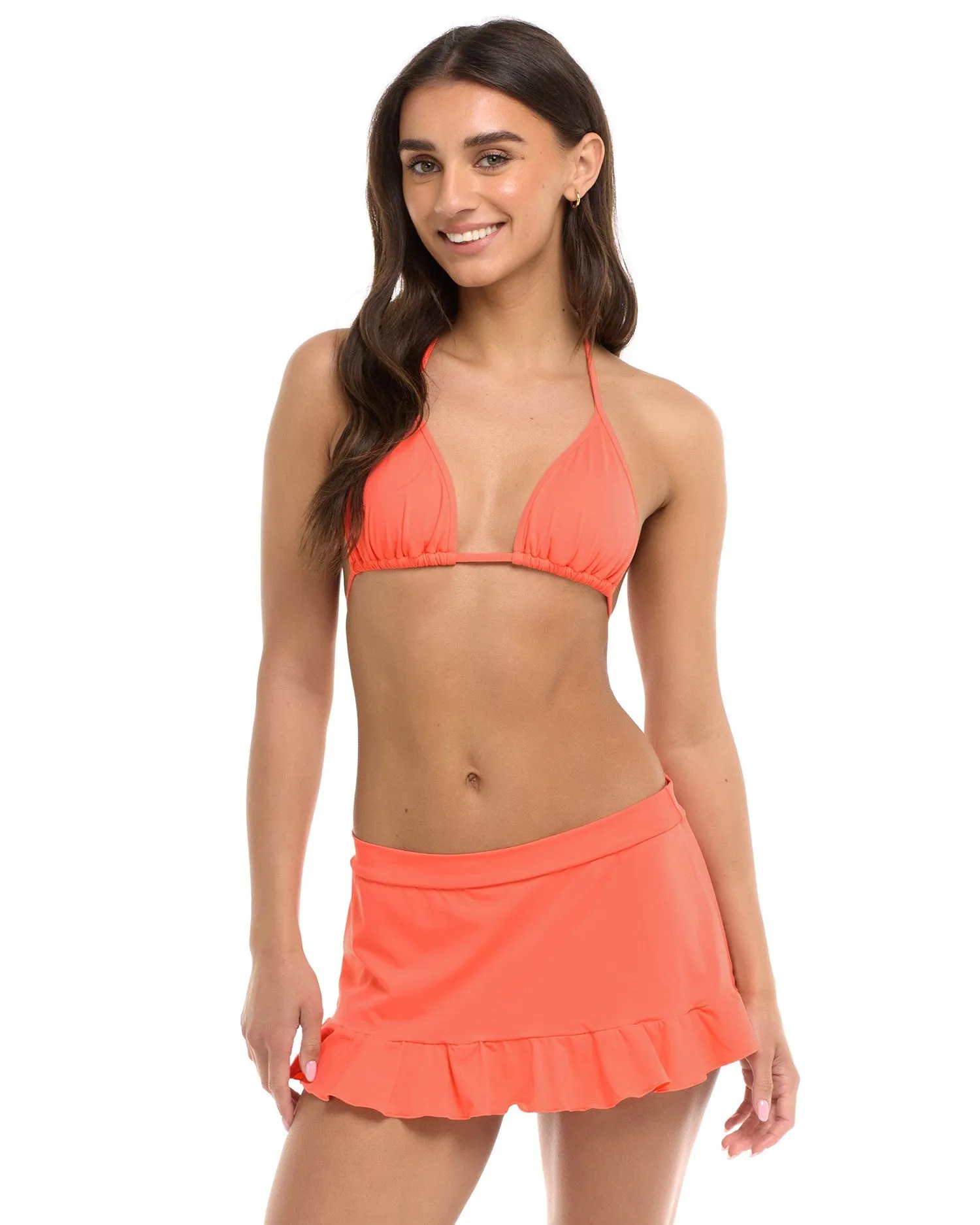 Jade Swim Skirt - FLAMINGO