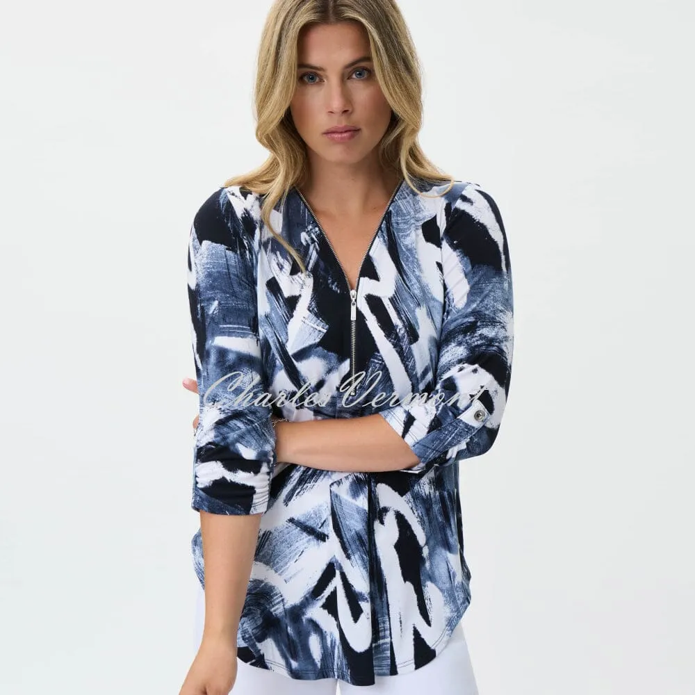 Joseph Ribkoff Abstract Print Tunic Top - Style 231299