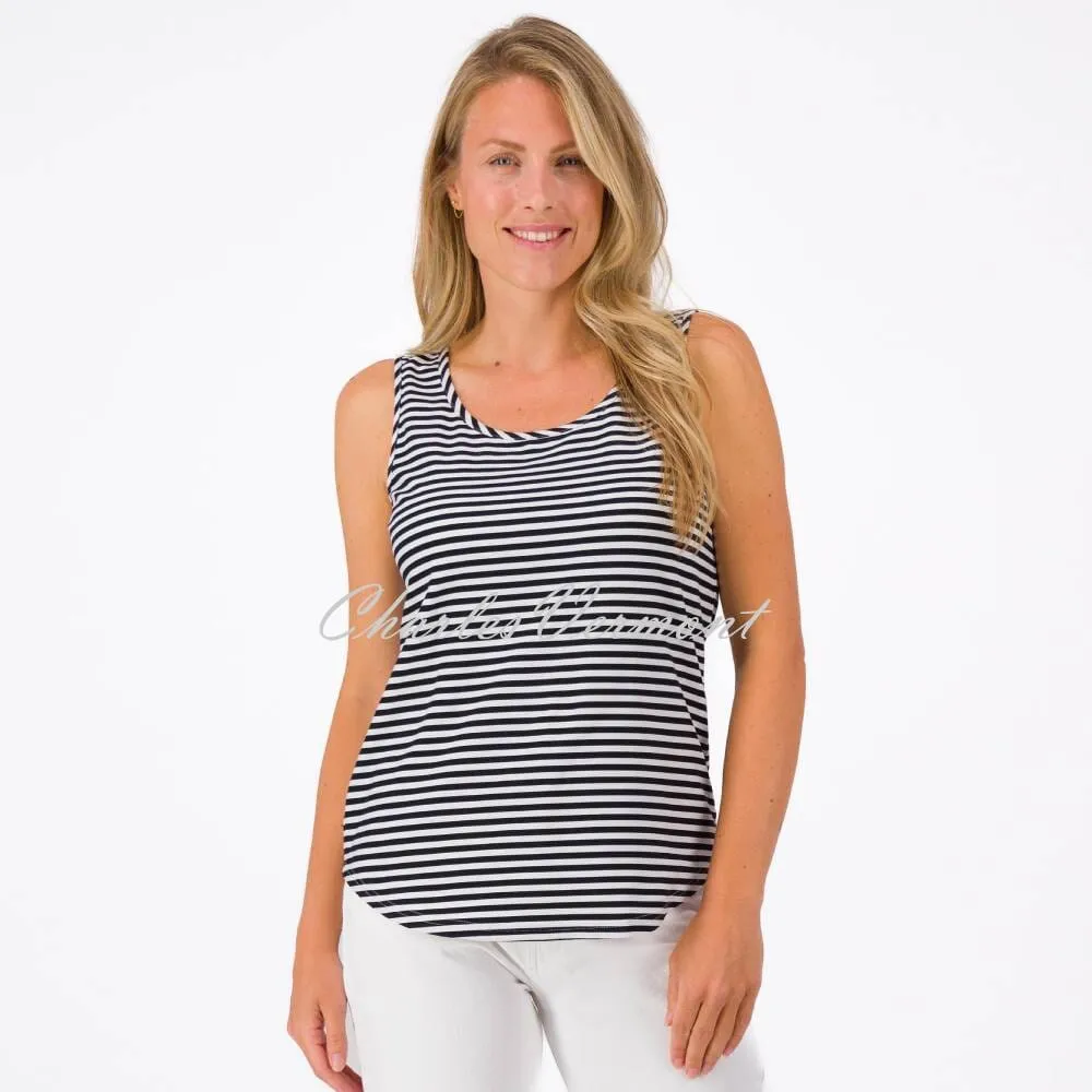 Just White Striped Camisole Top - Style J3000