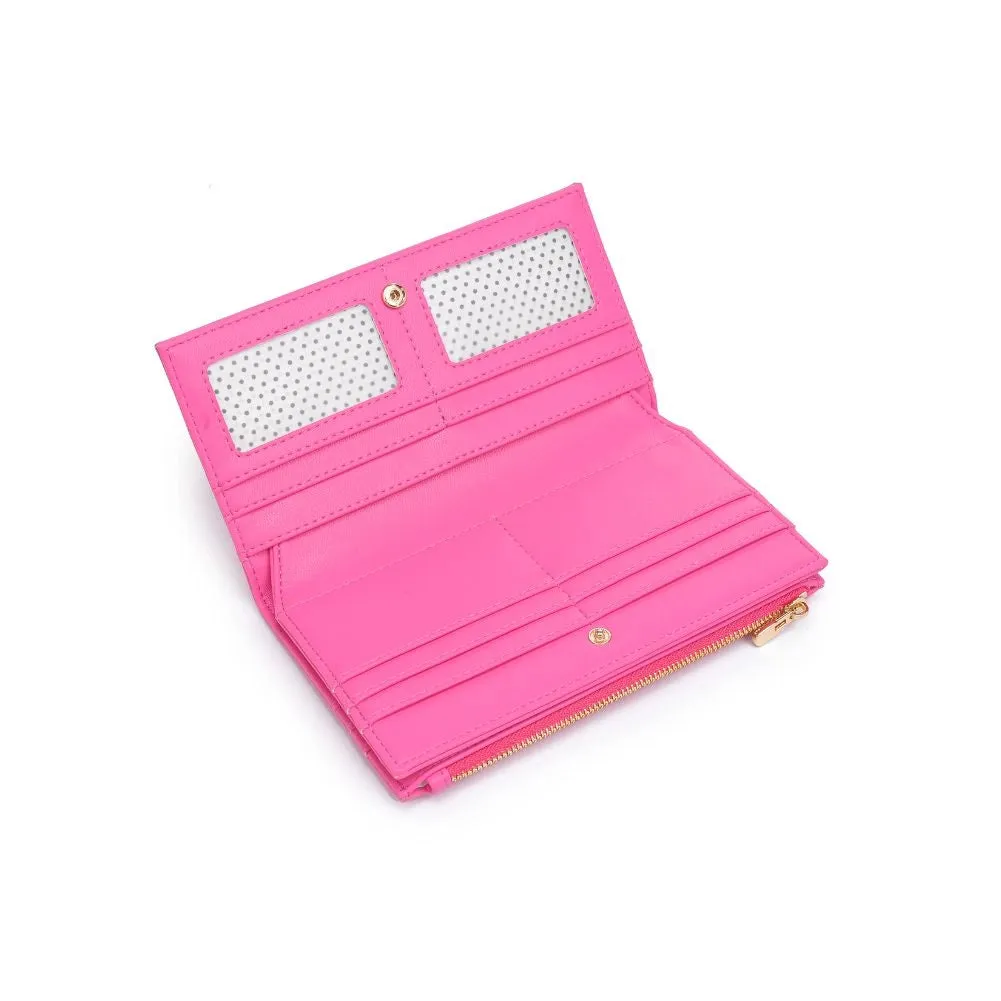 Keep It on Lock Pink Leather Wallet