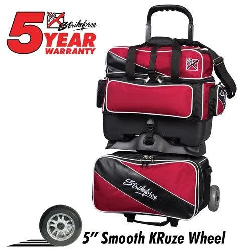 KR Strikeforce Fast 4 Ball Roller Black Red Bowling Bag