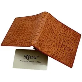 Light Brown Crocodile Mens Wallet