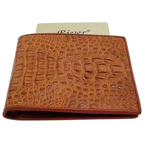 Light Brown Crocodile Mens Wallet