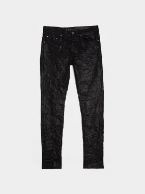 Low Rise Slim Leg Jean, Black Lustre Snake Print