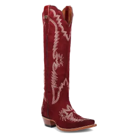 Marlowe Red Suede Leather Boots (DS)