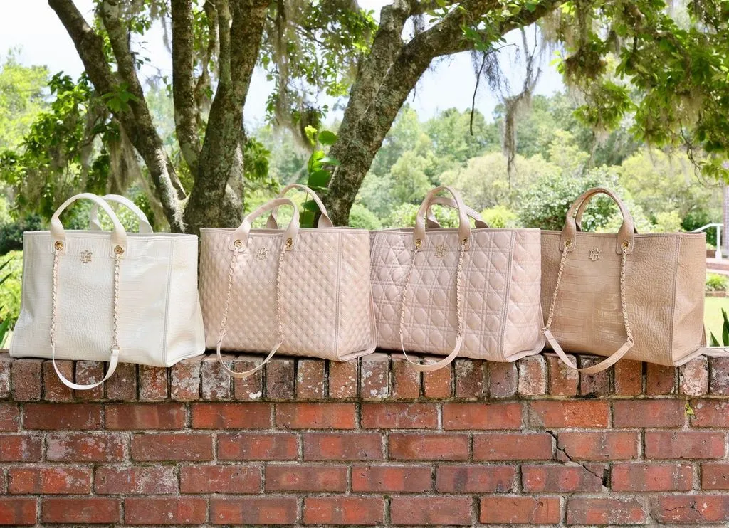 Melissa Tote Bag Ivory Patent