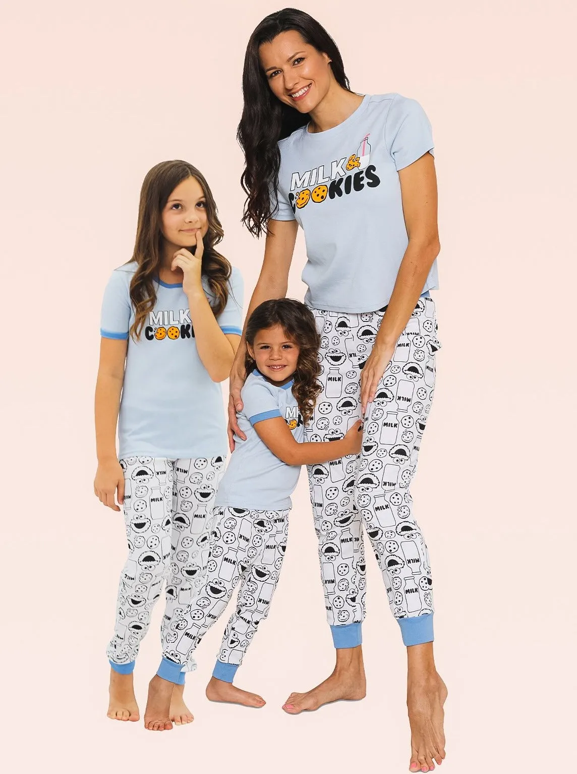 Mommy and Me Sesame Street Cookie Monster Pajama Set