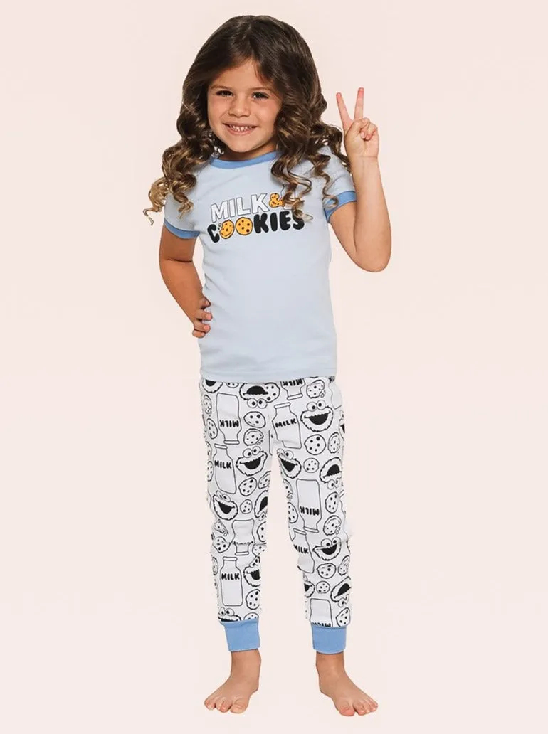 Mommy and Me Sesame Street Cookie Monster Pajama Set