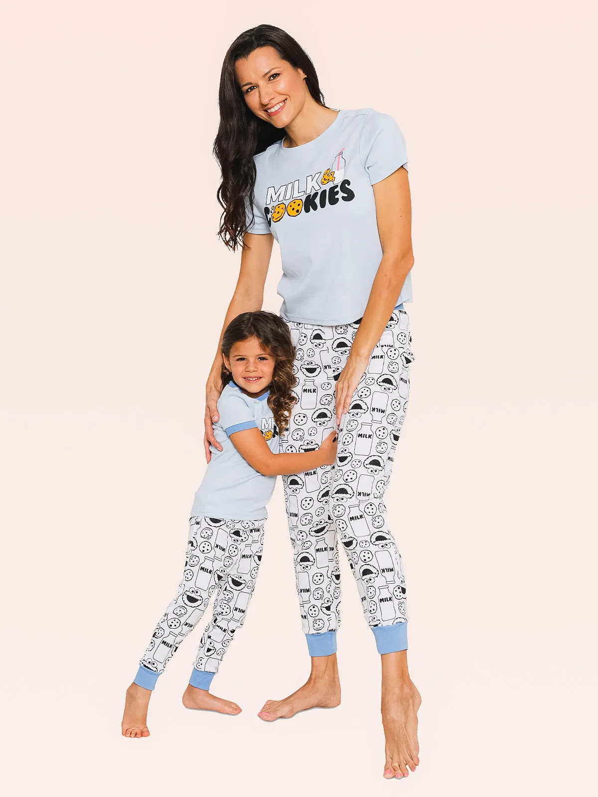 Mommy and Me Sesame Street Cookie Monster Pajama Set