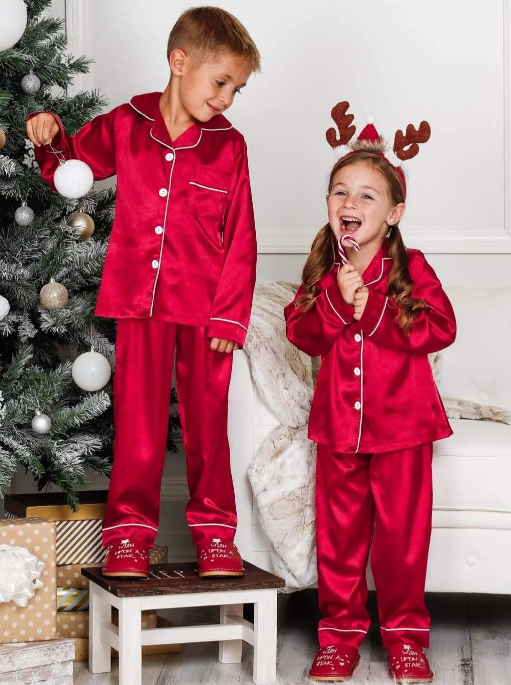 Mommy and Me Silky Satin Pajama Set