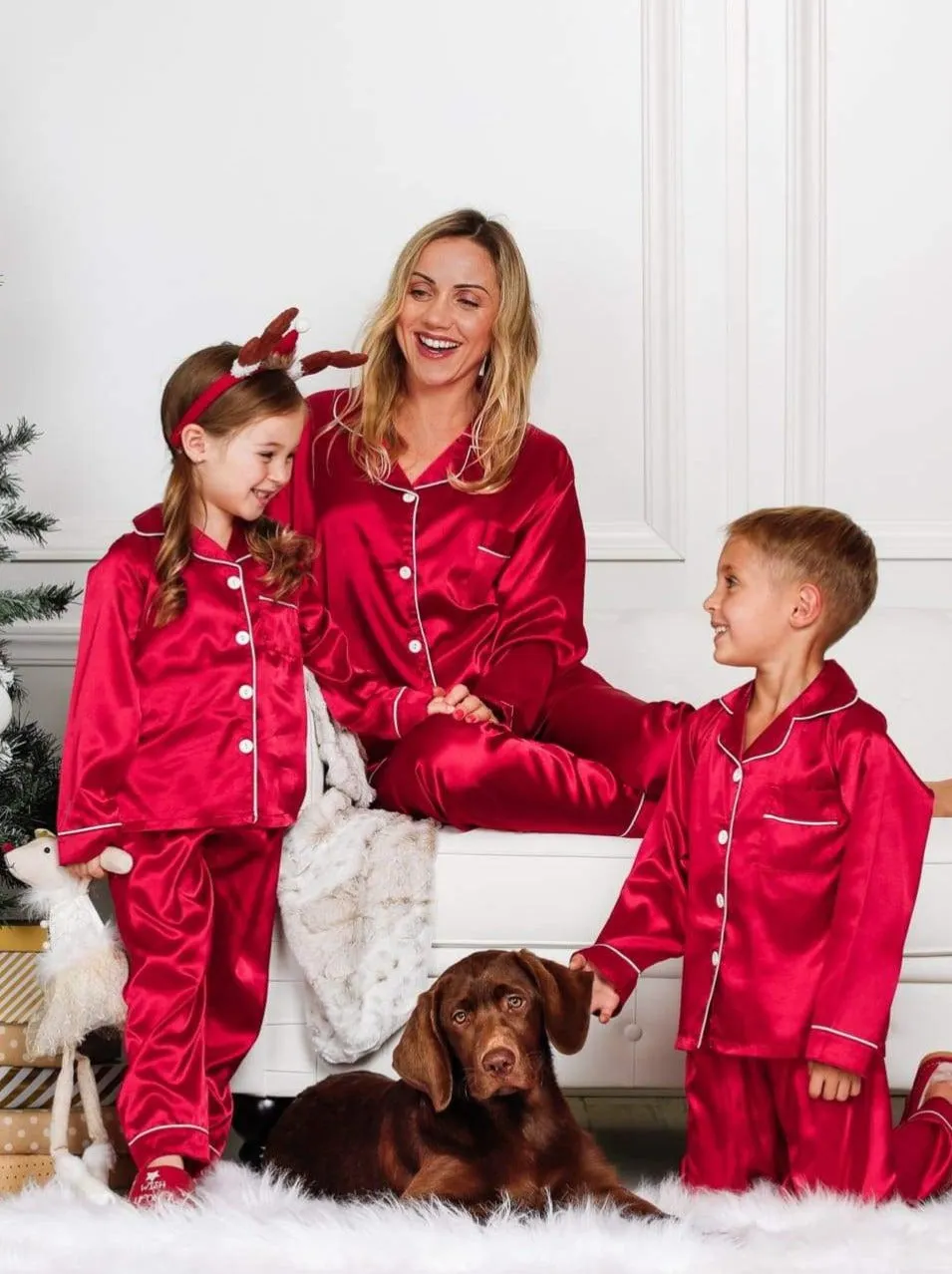 Mommy and Me Silky Satin Pajama Set