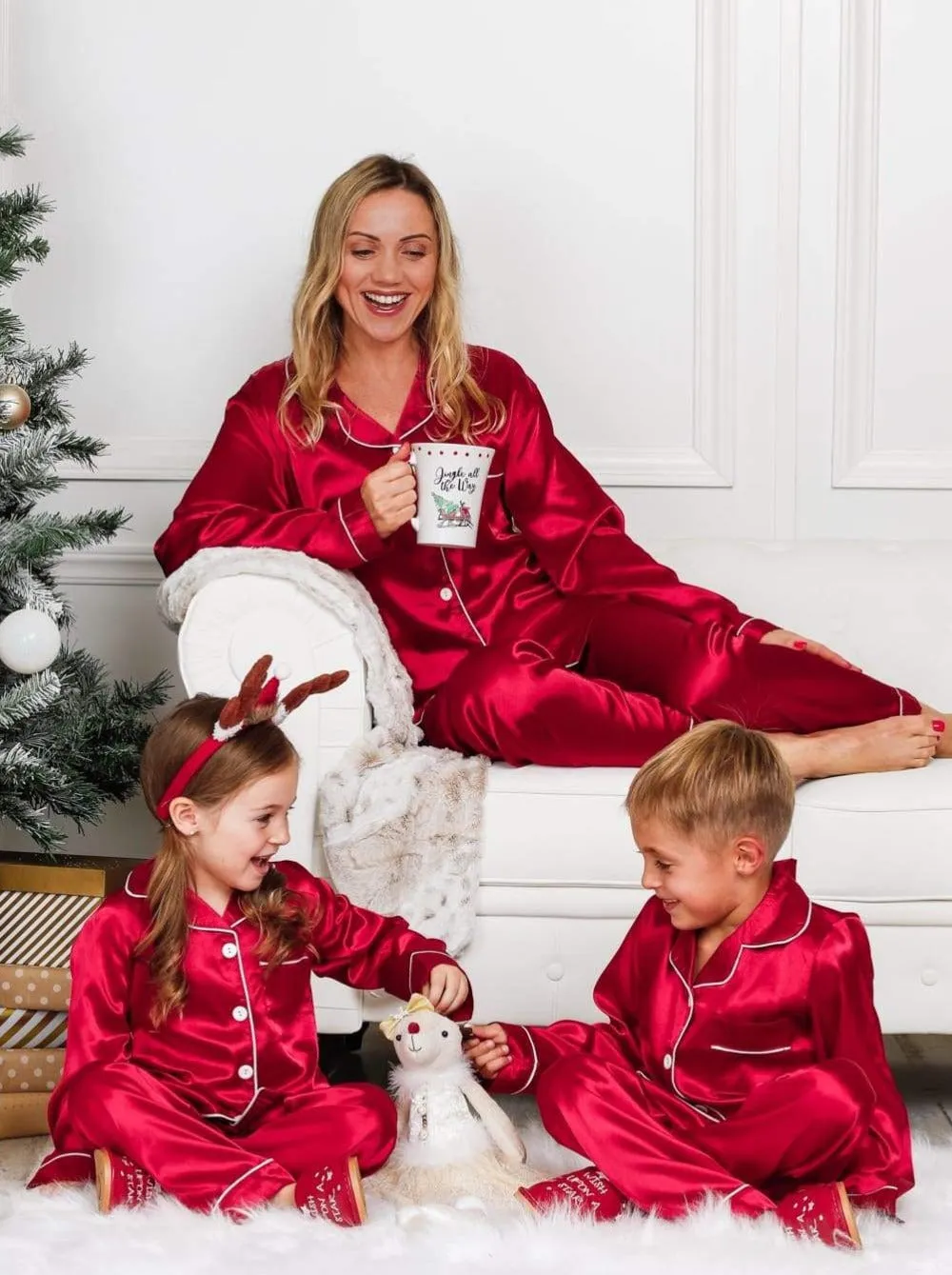 Mommy and Me Silky Satin Pajama Set