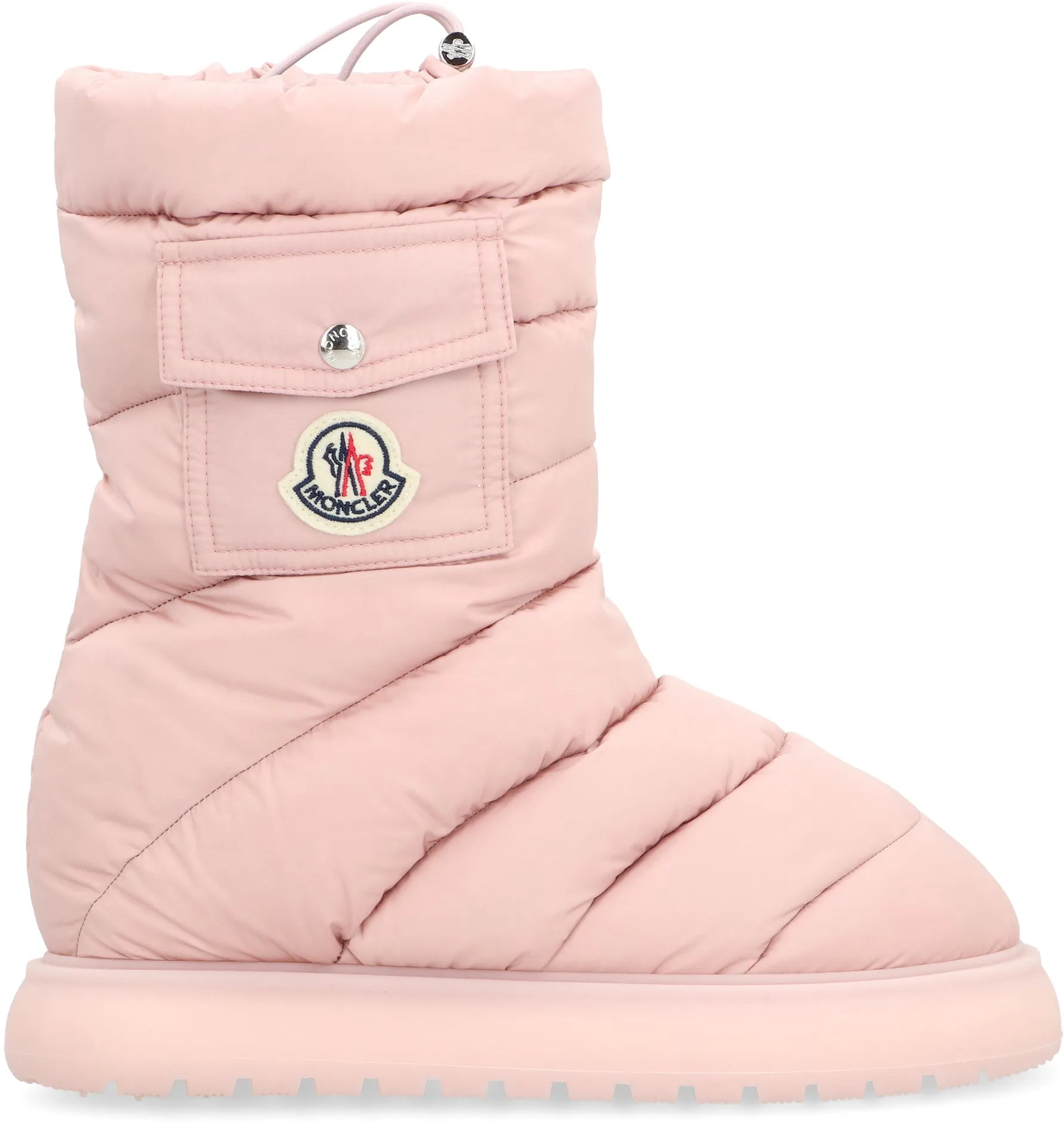 MONCLER Pink Drawstring Nylon Boots for Women - FW23 Collection