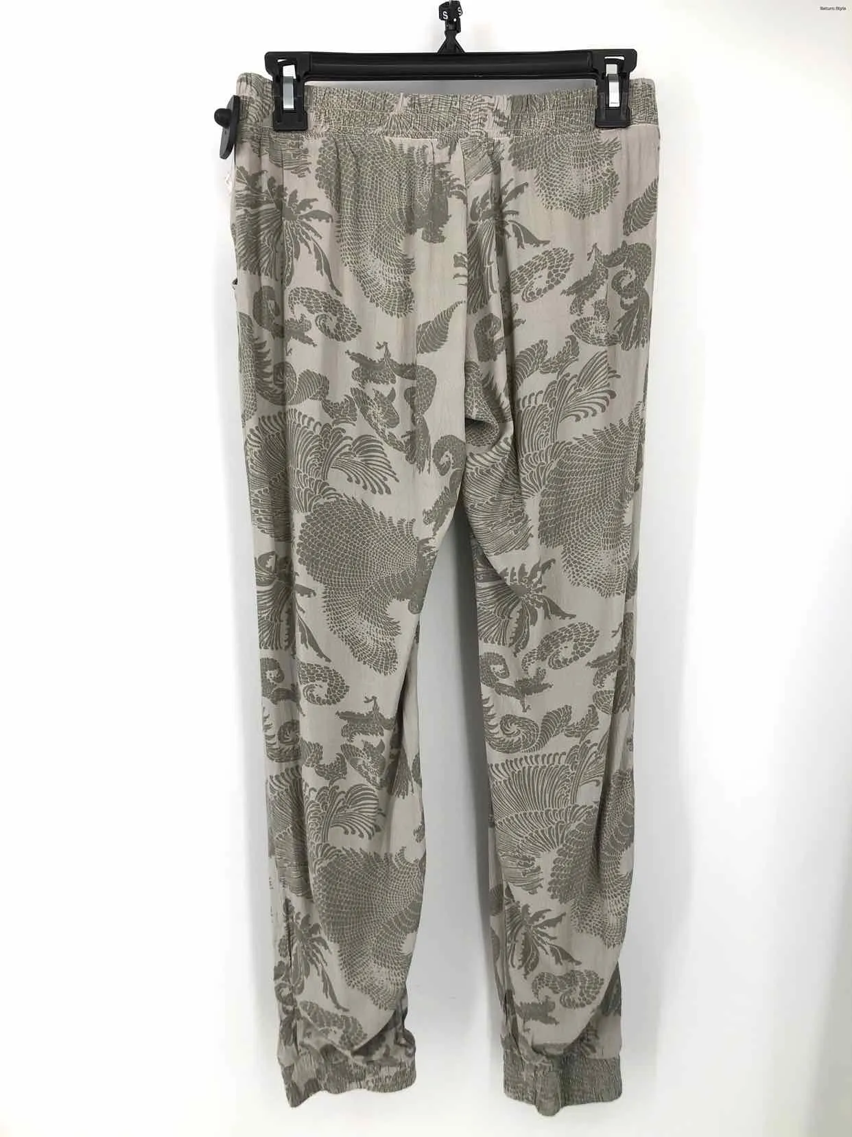 MONROW Gray Olive Print Jogger Size SMALL (S) Pants