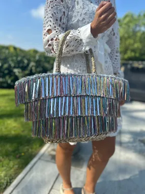 Natural Luxury Tilly Tassel Weave Bag