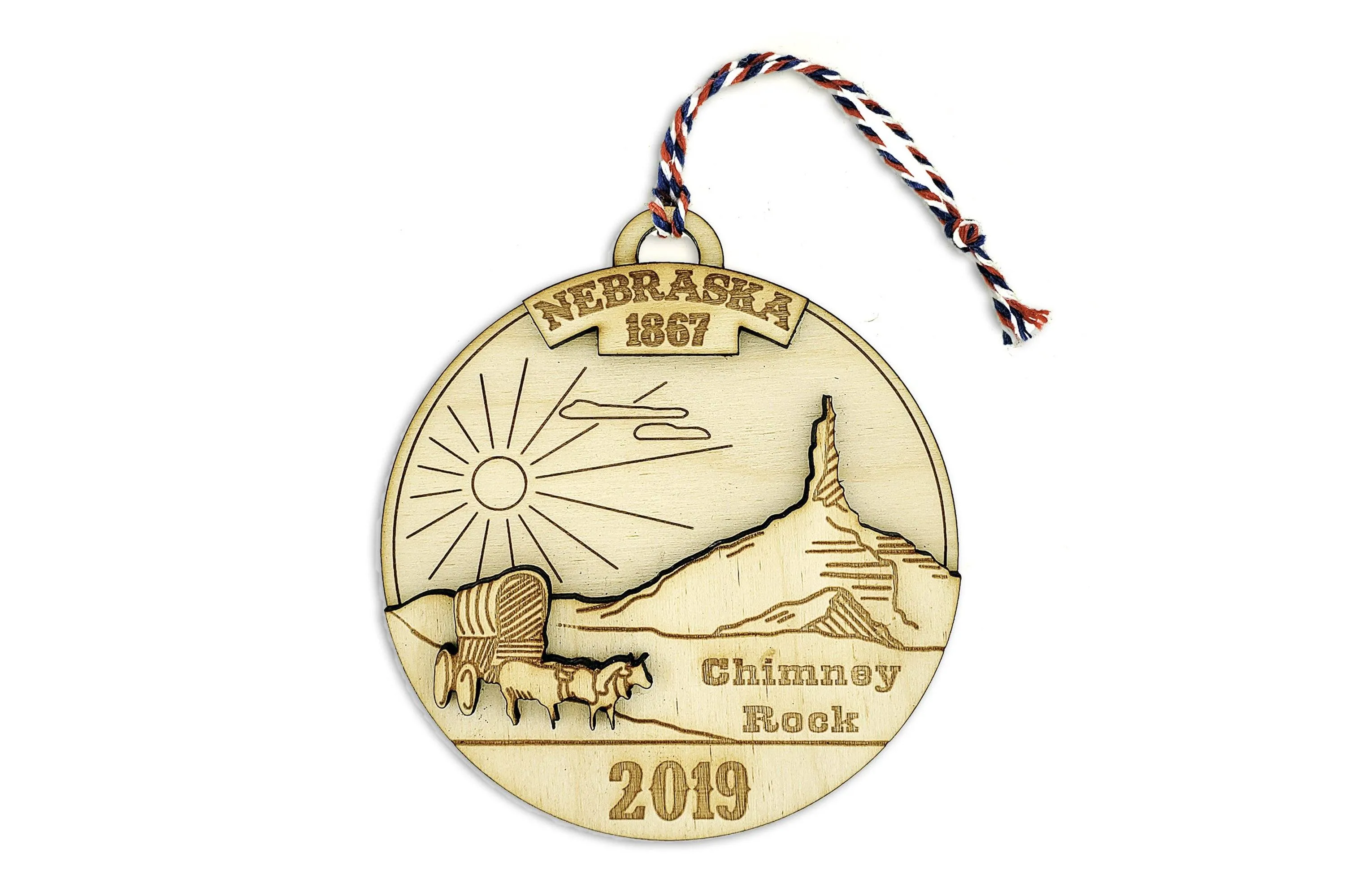 Nebraska Quarter Souvenir Christmas Ornament