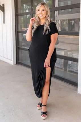 Never A Doubt Maxi Dress, Black