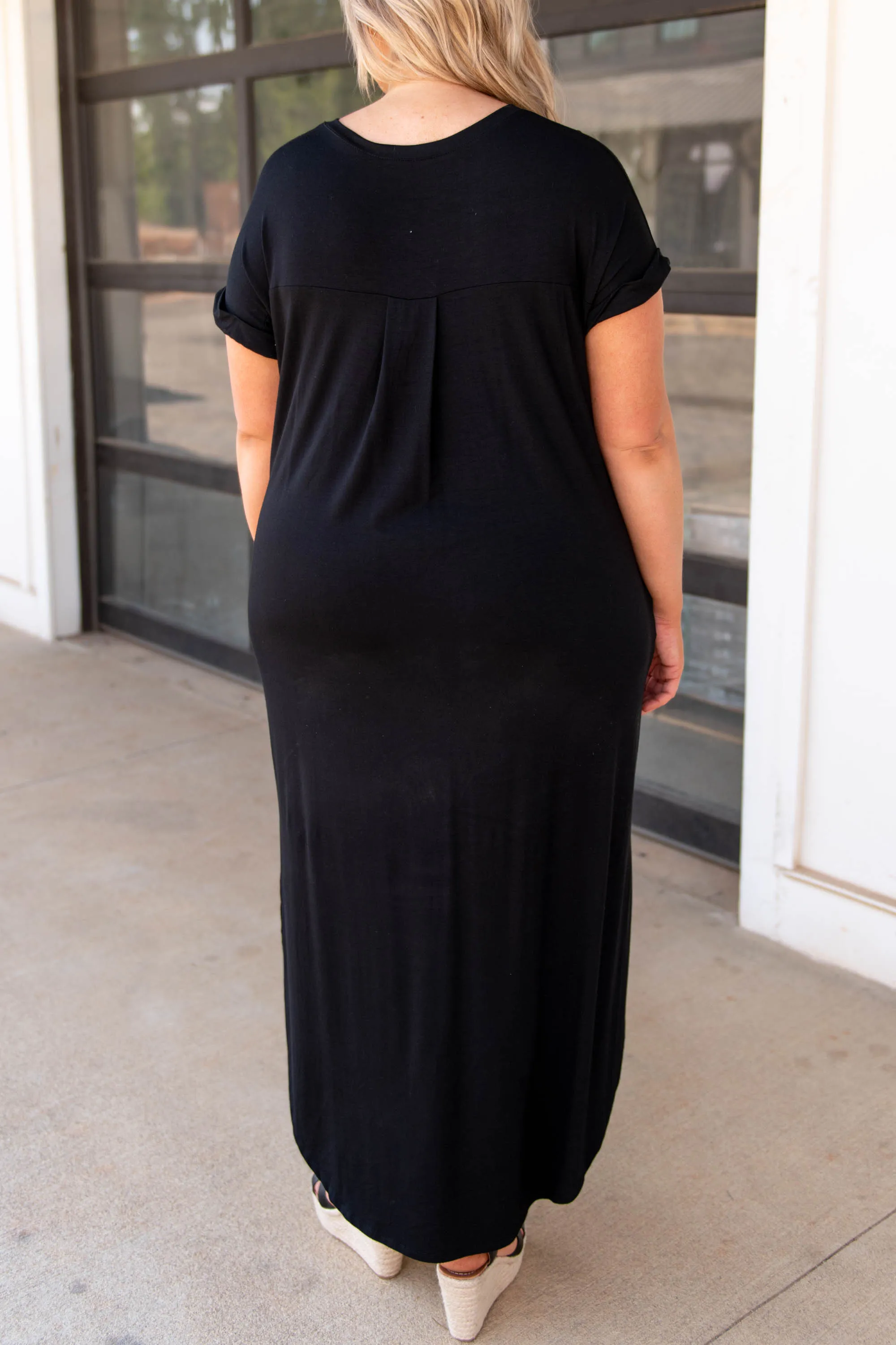 Never A Doubt Maxi Dress, Black