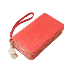 New Women's Double Pull Business Card Holder Wallets