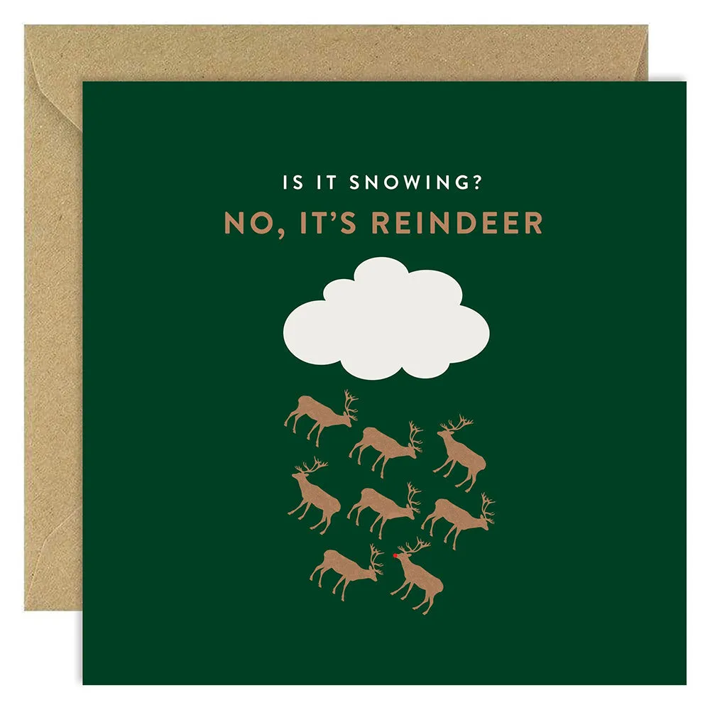 No, It's Reindeer - Christmas Card