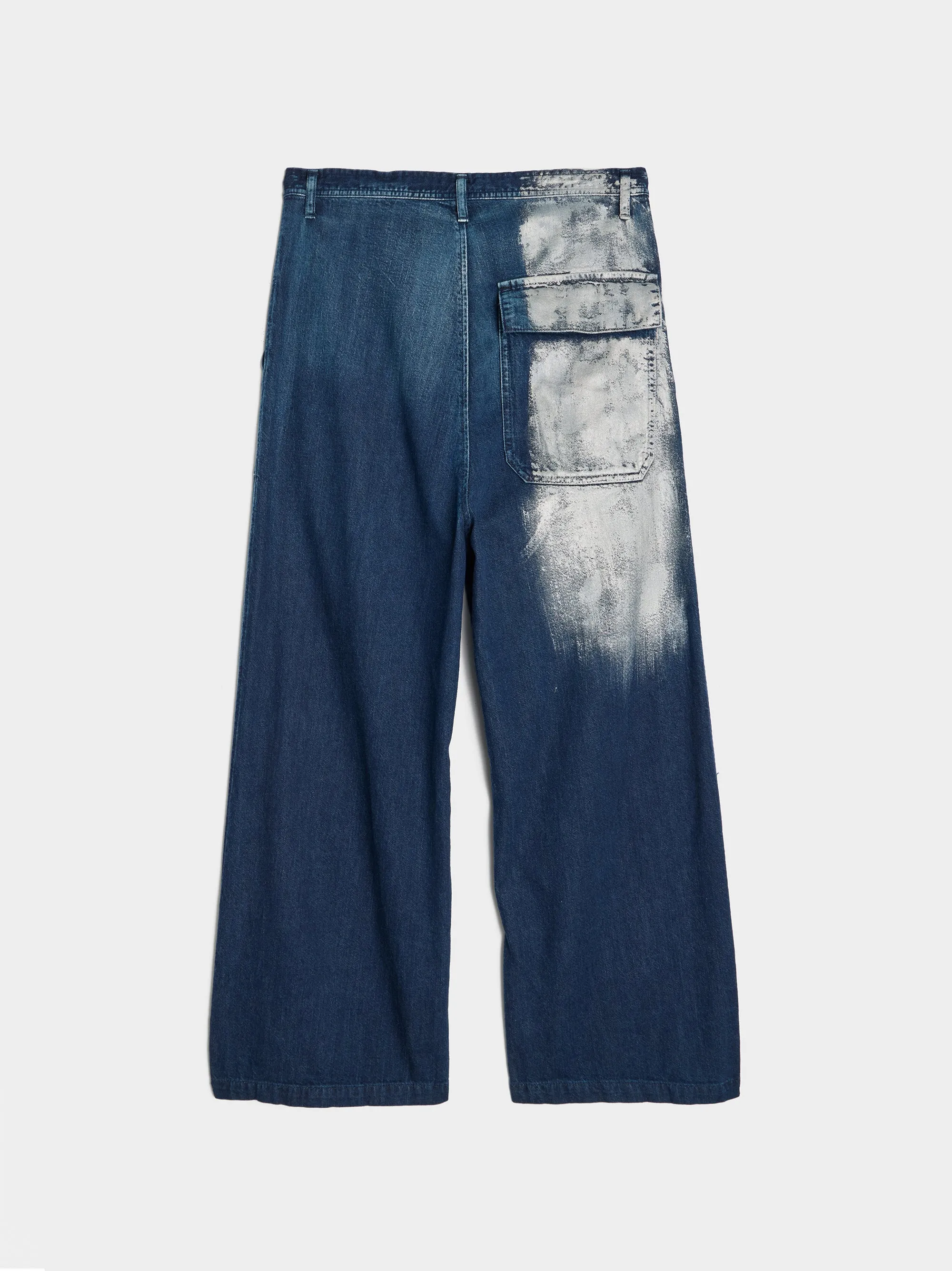 O-Long Straight Pants, Indigo