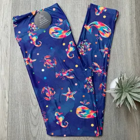 Ocean Friends Sea Life Soft Leggings