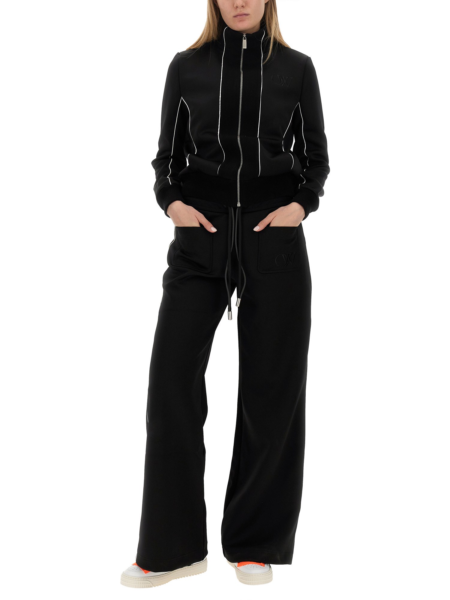 OFF-WHITE    LOOSE FIT PANTS IN TECHNICAL FABRIC