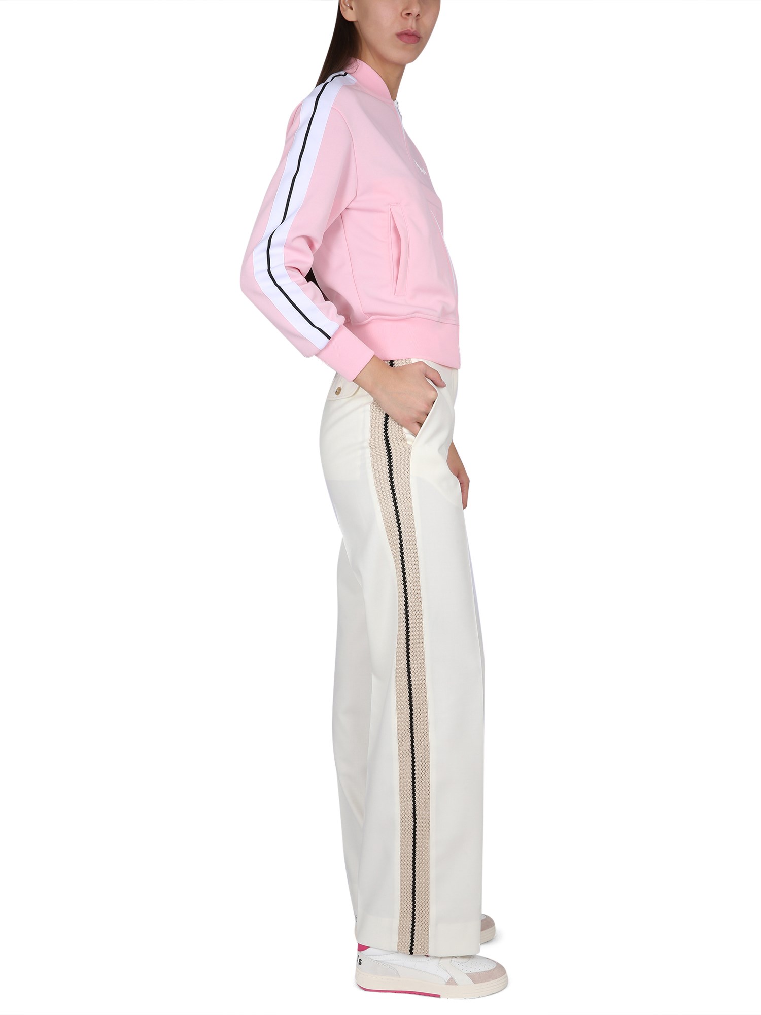 PALM ANGELS    WOOL PANTS WITH KNIT BAND