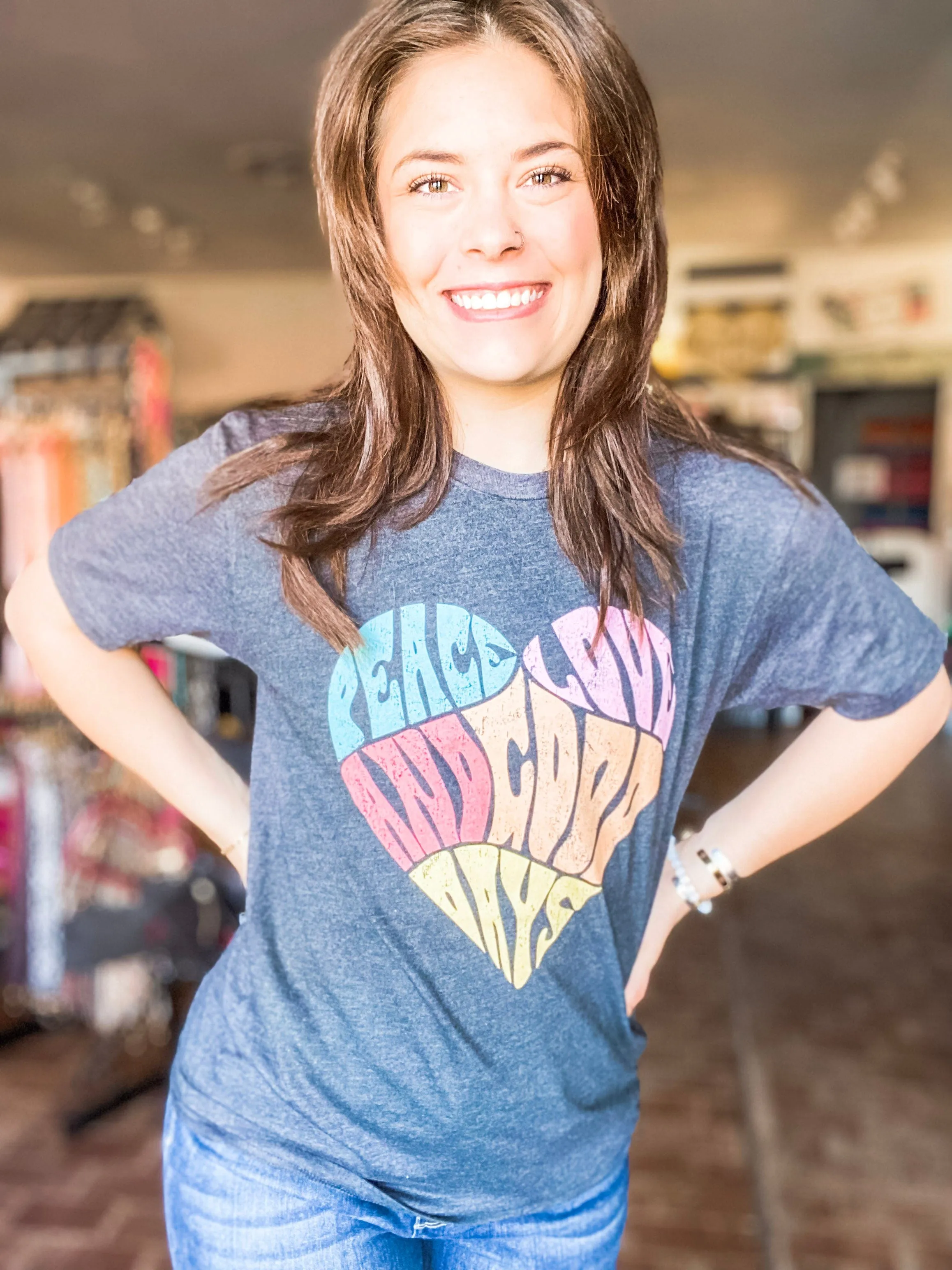 Peace, Love and Good Days Tee