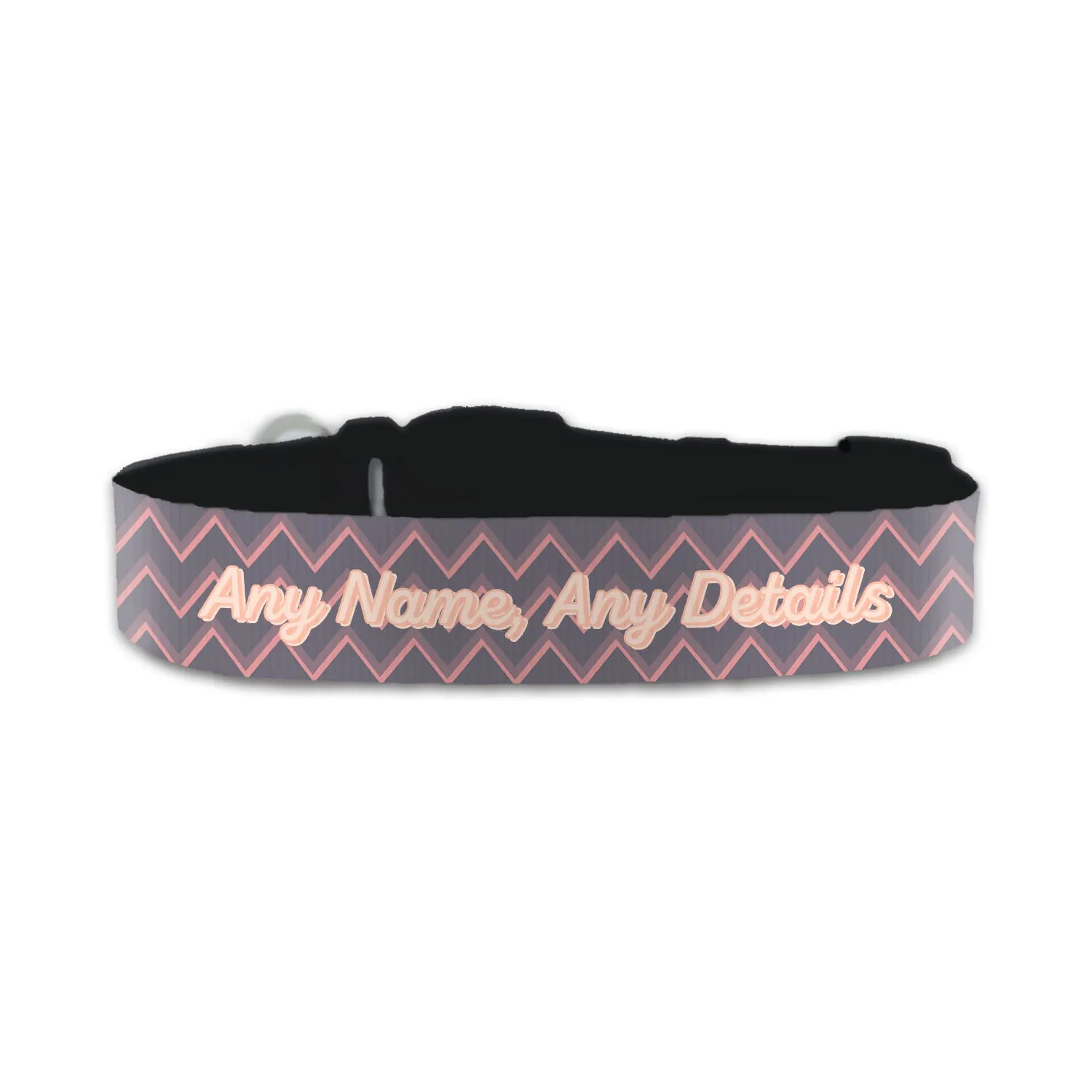 Personalised Small Dog Collar with 70s Vibe Background