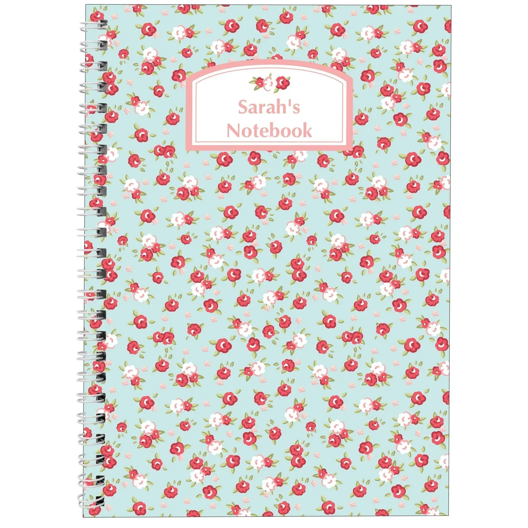 Personalised Vintage Floral A5 Notebook