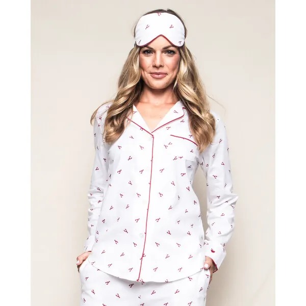 Petite Plume Women's Pajama Set, Brixham Lobsters