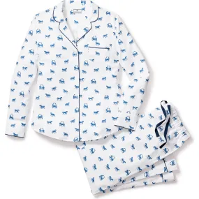 Petite Plume Women's Pajama Set, Equestrian