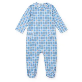 Preston Boys' Romper - Pumpkin Plaid