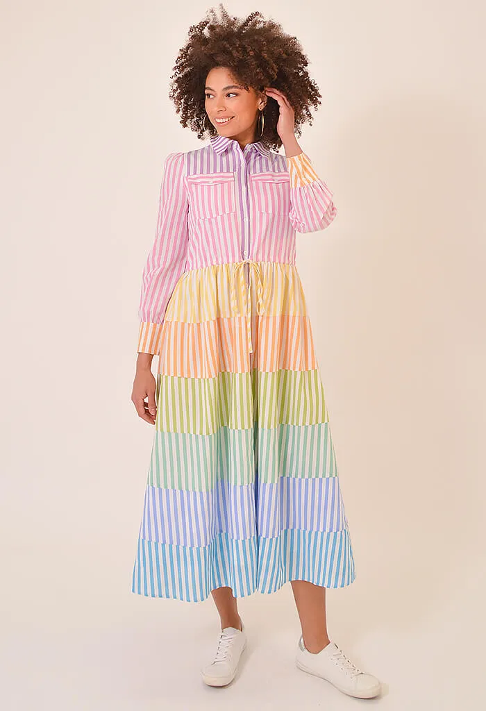 Prismatic Midi Dress