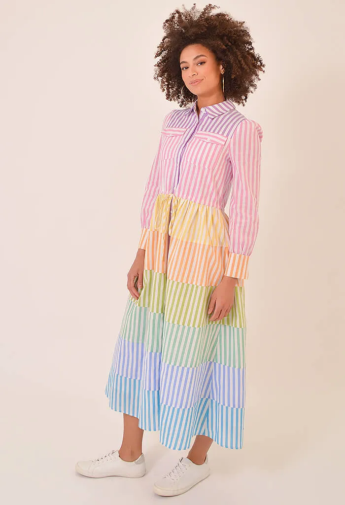 Prismatic Midi Dress