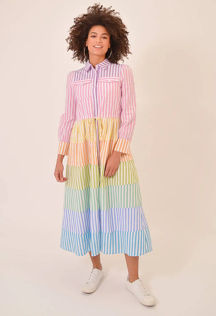 Prismatic Midi Dress