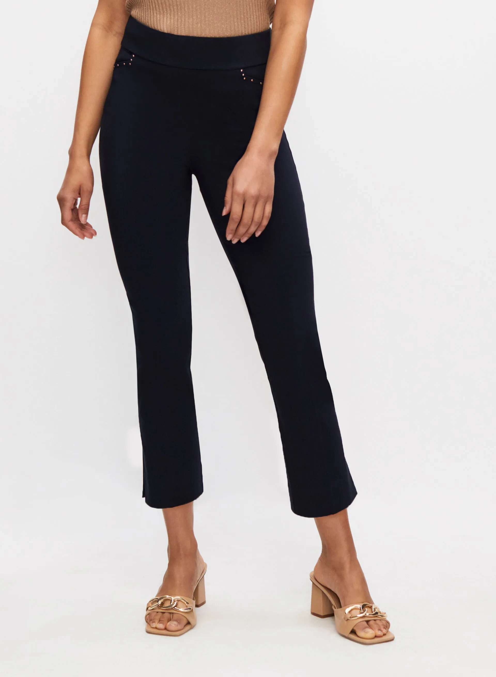 Pull-On Slim Leg Capris