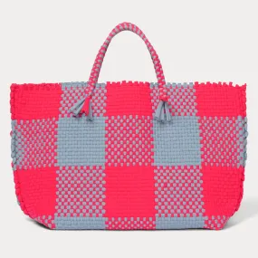 Rachel Comey Cadiz Tote Bag Fuchsia Pink And Blue